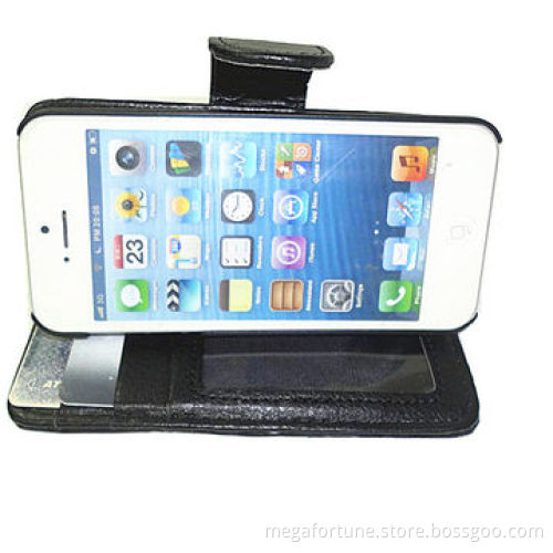 Leather Flip Case for iPhone 5 and 5S, Wholesale Supplier from China
